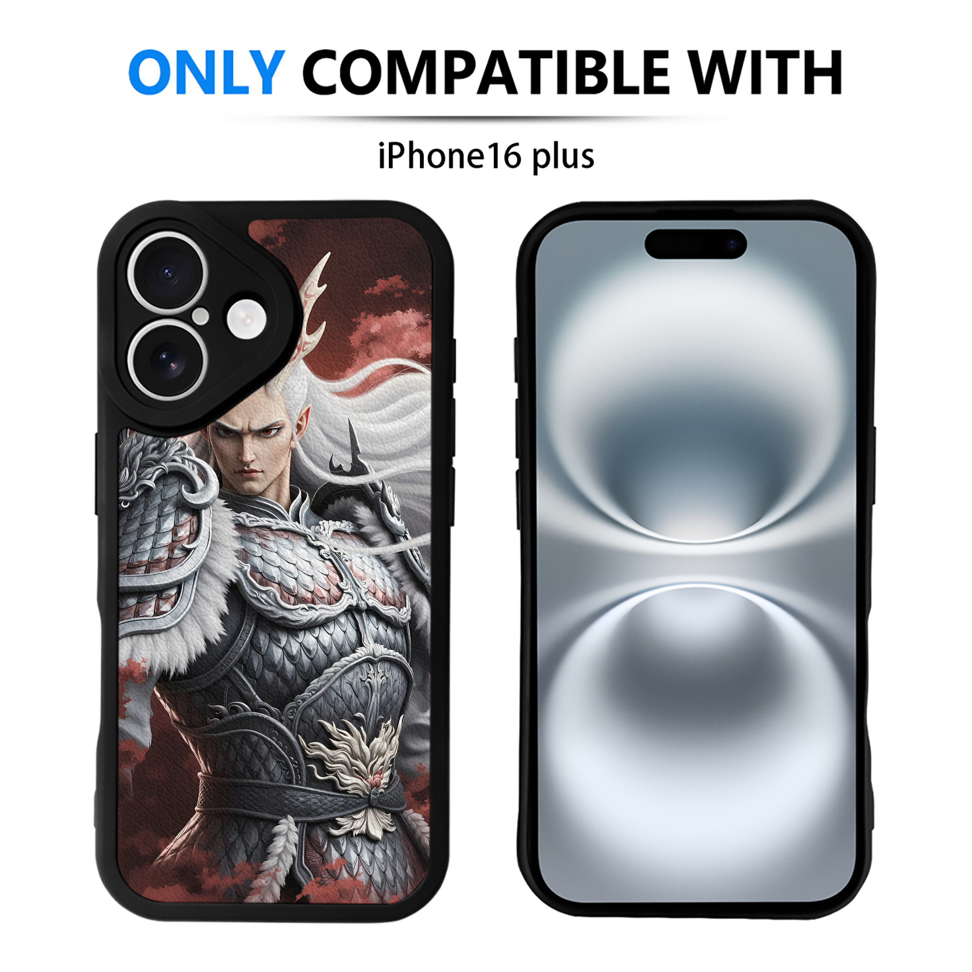 （画像用） Ne Zha 2 ナタ 魔童の大暴れ 【iPhone 16シリーズ対応】シリコンスマホケース（レザー調） 材質：シリコン